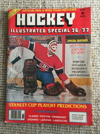 Hockey Illustrated - 1976/77 Preview (Ken Dryden cover)