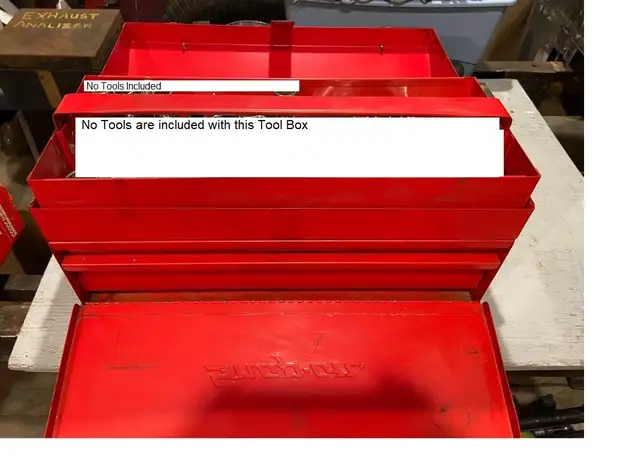 SnapOn Vintage 1960s KRA-21 Hip Roof Toolbox with Tote Tray in Tool Storage & Benches in Kawartha Lakes - Image 6