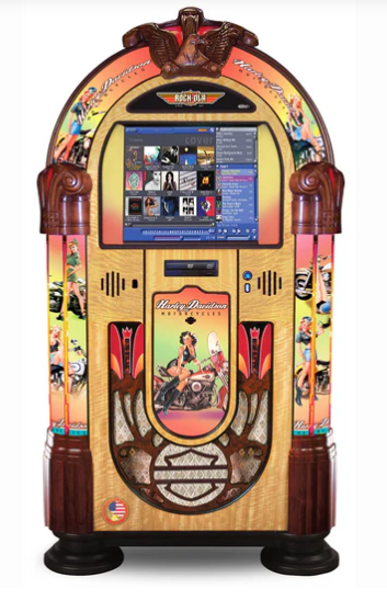One of the last true American jukeboxes. This model holds up to 100 CDs and delivers beautiful analo...