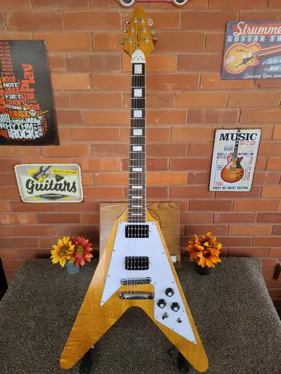 EG&L (Ercse Guitar & Luthiery) Flying V 2021 - Natural Mahogany, View more