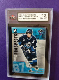 Sidney Crosby pre RC Rookie graded Gem Mint 2004 In The Game