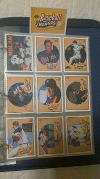 1991 Upper Deck Baseball Heroes Set- complete 10 card Nolan Ryan