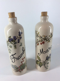 Exquisite set of Vintage French Stoneware Bottles