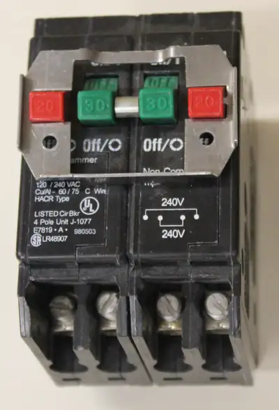 Cutler Hammer bq220230 twin Breaker, View more