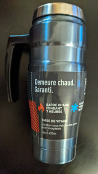 Thermos Vacuum Insulated Stainless Travel Mug, 16 Oz, Slate Gray