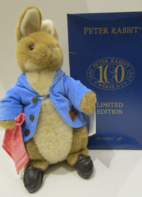 LIMITED EDITION 100TH ANNIVERSARY COLLECTOR'S PETER RABBIT PLUSH