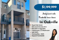 STUNNING 4 BED 2007 SQ FT ASSIGNMENT SALE IN OAKVILLE