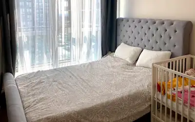 Queen-size bed for sale (+mattress), View more