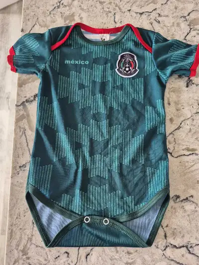 Mexico soccer baby onsie, View more