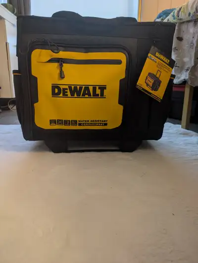 DEWALT 18" Rolling Tool Bag – Heavy Duty, Water Resistant, View more