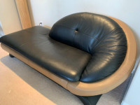 Natural Leather Chaise (made in Italy!) from Scandia Furniture