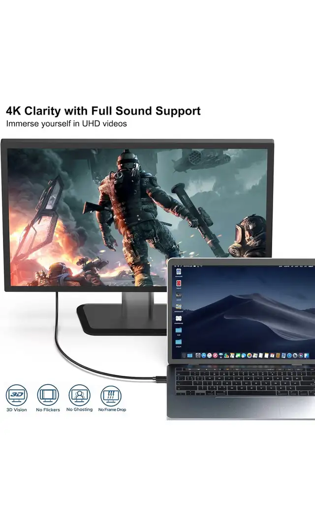 BENFEI USB C to DisplayPort 6 Feet Cable(8K@60Hz 4K@144Hz), USB  in General Electronics in Mississauga / Peel Region - Image 10