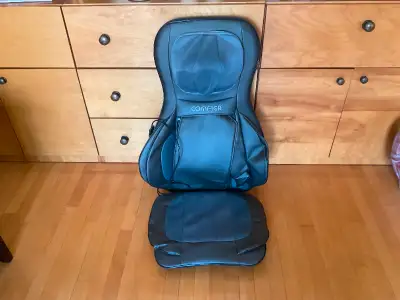 CF-2307A Coussin de fauteuil de massage shiatsu portable avec compresse et roulement, pétrissage et...