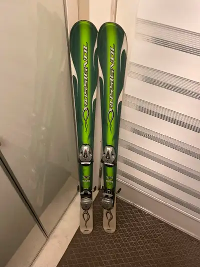 Rossignol 128 cm junior skis and bindings.in good condition, View more