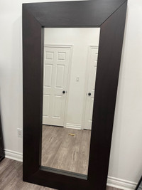 Woodframed mirror 64 x 32