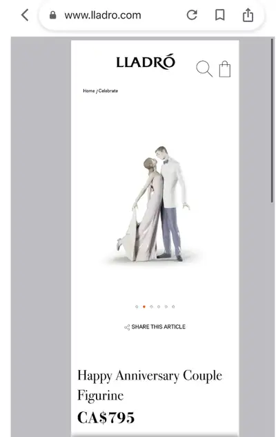 Lladro Happy Anniversary Figurine,Check Out Our Other Ads., View more
