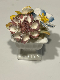 VINTAGE bouquet vase Floral Bone China Made in England