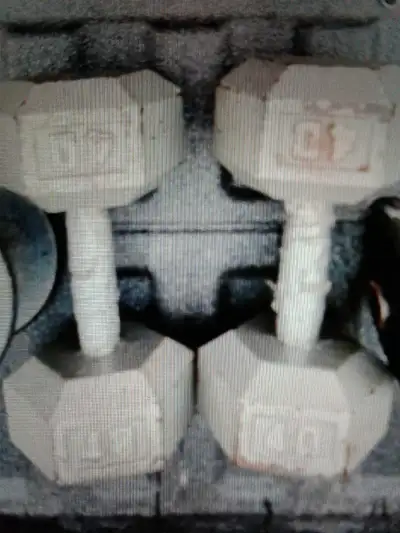 2x 40 pounds hex dumbbells: 80 pounds total for $70 Scarborough , View more