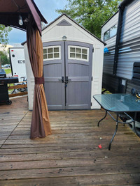 Roulotte et setup camping atlantide (prêt à visiter)