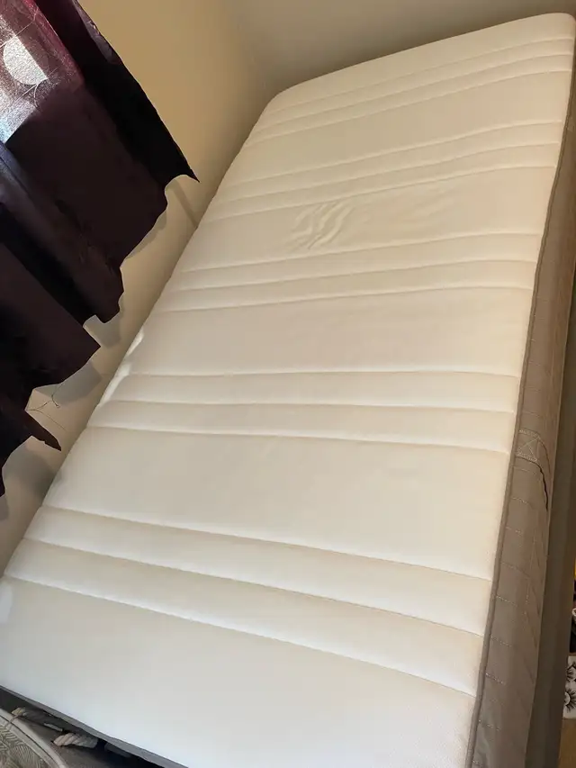 Twin Size Bedframe + Mattress Set in Other in Burnaby/New Westminster - Image 4