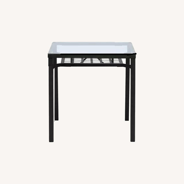 Glass top bistro table - ikea Granas in Dining Tables & Sets in Ottawa - Image 2
