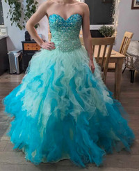 80% off! Morilee Teal Prom Dress Priced to sell!