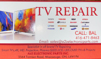 TV REPAIR MISSISSAUGA (ALL MAKES AND MODELS)