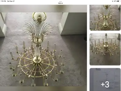 Sparking Schonbek Crystal Chandelier, View more