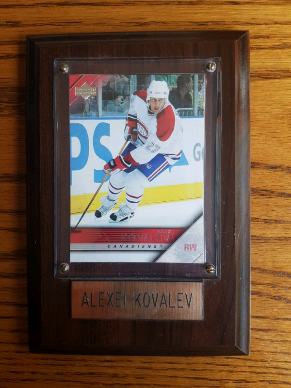 Framed Alexei Kovalev Upper Deck card!  dans Art et objets de collection  à Laval/Rive Nord