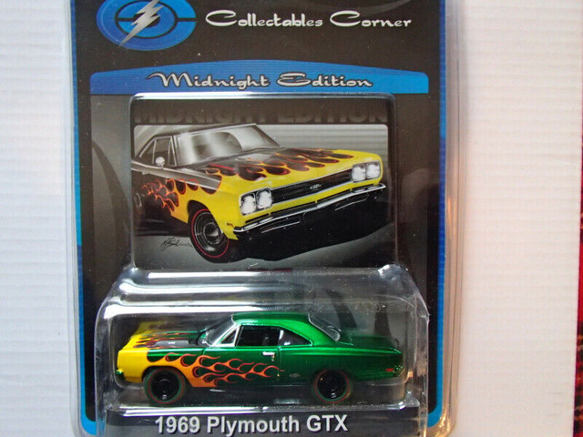 1:64 Greenlight Col Corne Midnight Edition 1969 Plymouth GTX gm in Toys & Games in Sarnia - Image 2