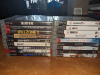 18 x PlayStation 3 games.