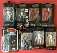 Star Wars Black Series Assorted LOT of 8 Troopers -New /Sealed 