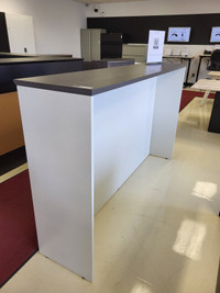 Slick grey Reception Counter (without desk)