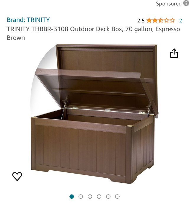 Trinity deck boxes for sale (new in box) in Outdoor Tools & Storage in Oakville / Halton Region - Image 2