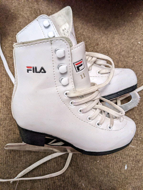 Girl Ice Skates size 11 Fila brand in Skates & Blades in Winnipeg - Image 2