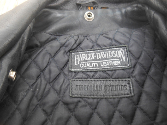 manteau  cuir harley davidson grandeur 38 dans Hommes  à Longueuil/Rive Sud - Image 4