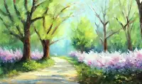 A Walk in the Park Landscape Paint Night Event for Adults and Te
