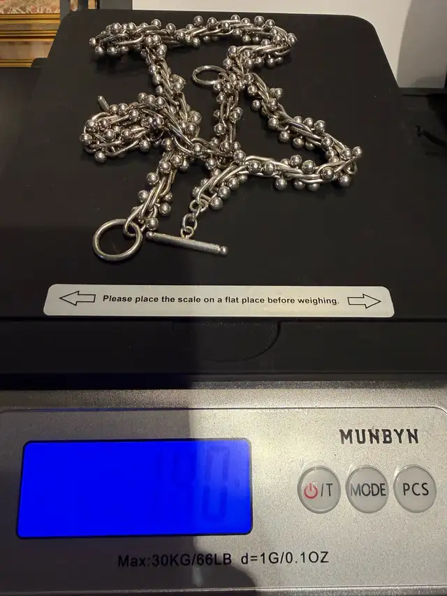 HEAVY Ball Peppercorn DNA 18” Necklace and 7” Bracelet 143 grams in Jewellery & Watches in Ottawa - Image 7
