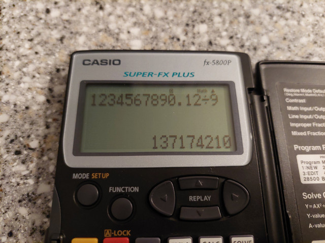 Casio fx-5800p programmable scientific calculator in General Electronics in Markham / York Region - Image 2