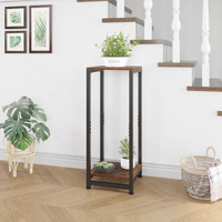 BRAND NEW Tall 2-Tier End Table, Pedestal Stand, Plant Stand