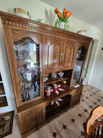 Large Kitchen hutch with lights, View more