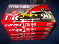 New Blank 90 minute Recording Cassettes-- Maxell UR Type I