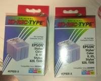 NEW Inket Colour Cartridges (QTY=2) for Epson Inkjet Printers