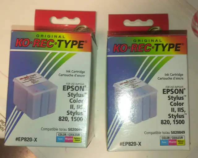 NEW Inket Colour Cartridges (QTY=2) for Epson Inkjet Printers in Printers, Scanners & Fax in Winnipeg - Image 2