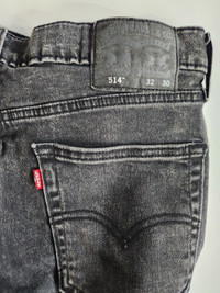Levi Strauss Original Riveted Black Label 514 Jeans 32x30
