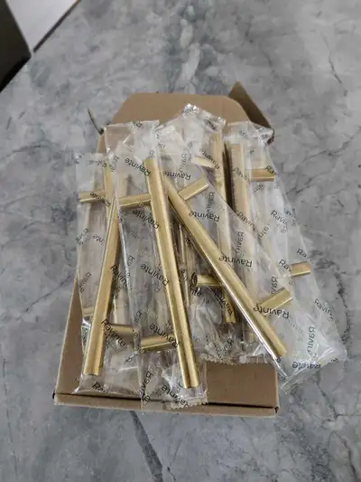 New 10 Pack Gold Cabinet Pulls 3.75 inch, View more