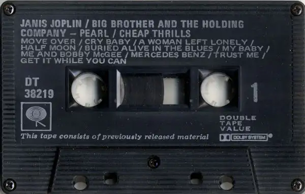 Janis Joplin -- Pearl / Cheap Thrills * CASSETTE AUDIO/TAPE in CDs, DVDs & Blu-ray in City of Montréal - Image 3