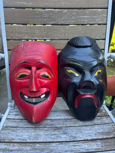 Two Wooden Masks, View more