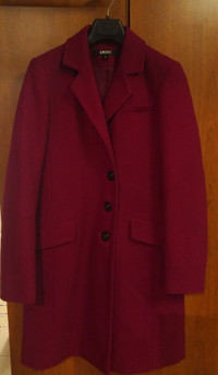 DKNY Wool Coat Like NEW Jacket Manteau Laine DKNY comme neuf