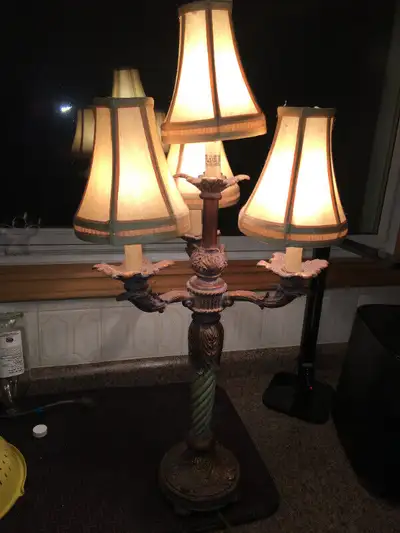 Classic style 4 light table lamp, View more